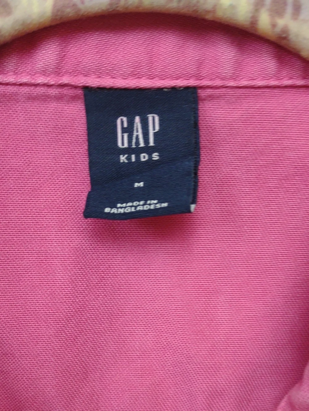 Gap Kids Phoebe Pink Washed Faded Denim Snap Front Sleeveless Dress